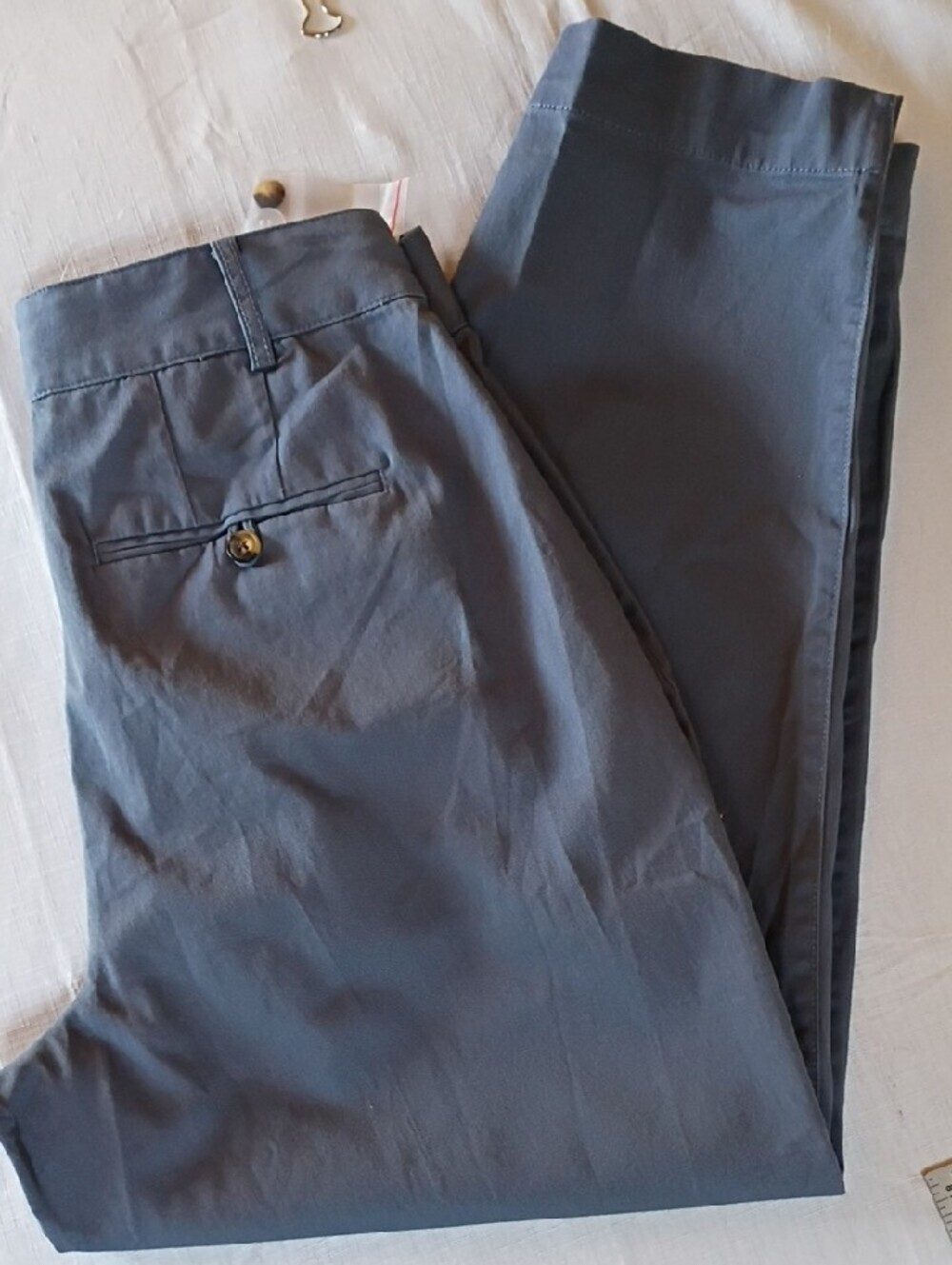 Madewell Women's Slate Blue Pleated Chinos Pants Size 6 New WT - Picture 11 of 11